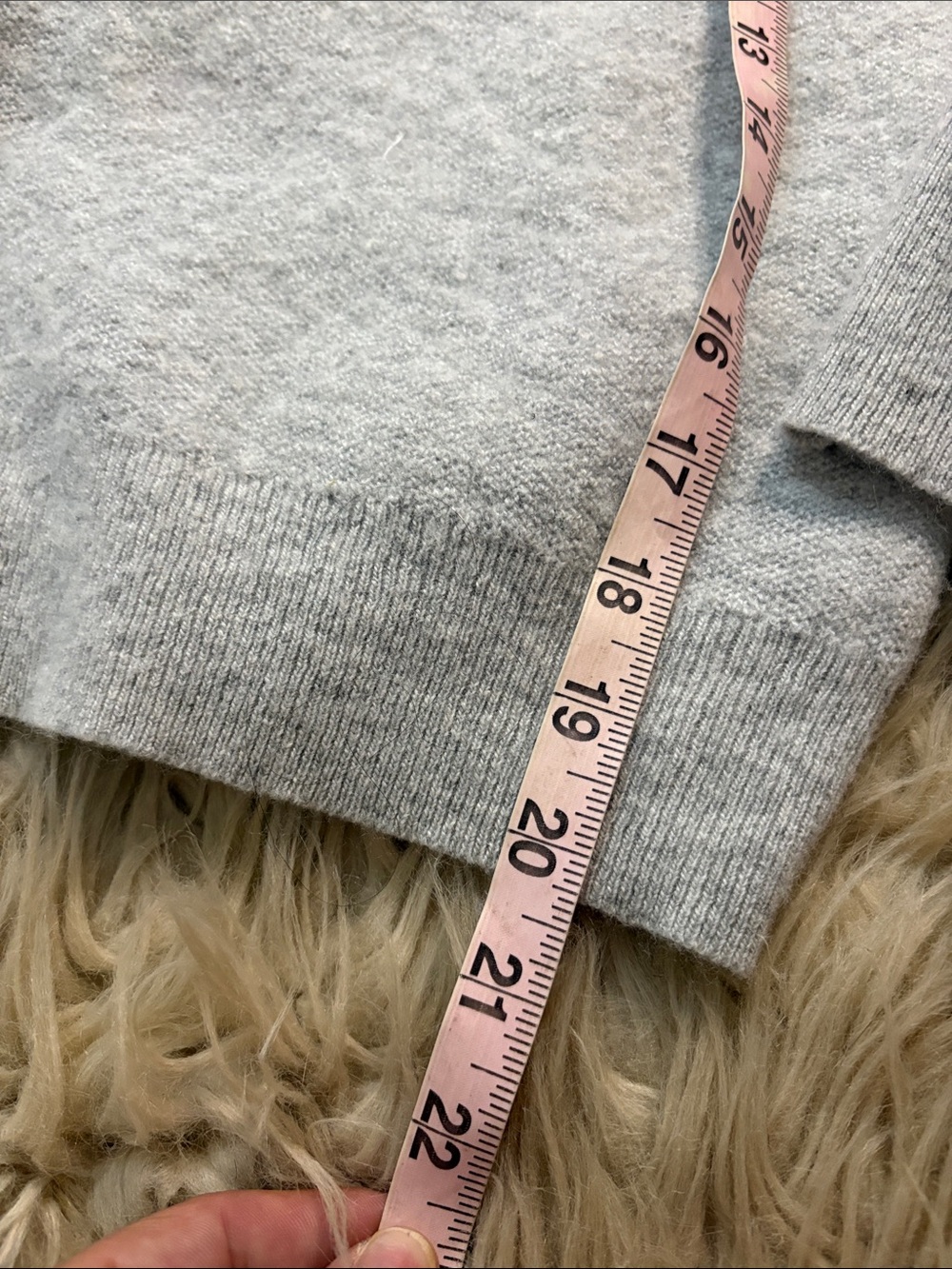 Banana Republic Taupe Filpucci Crewneck Sweater with White Seam Detail Small - Picture 6 of 6